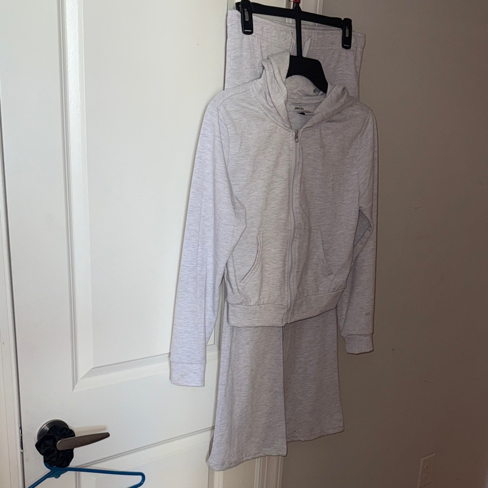 Light Gray Sweatsuit Set
